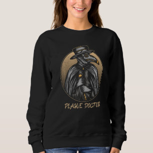 Sudadera Máscara de pico medievel de peste Médica Vintage 3