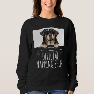 Sudadera Máscara de sueño negro Gran Perro de Montaña Suiza