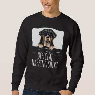 Sudadera Máscara de sueño negro Gran Perro de Montaña Suiza