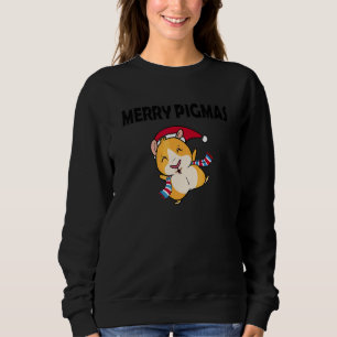 Sudadera Máscara Facial Merry Pigmas Cerdo de Guinea Navida