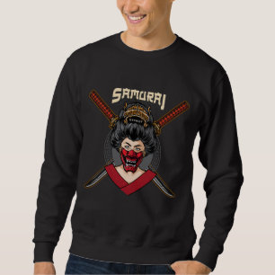 Sudadera Mascara Hannya japonesa Geisha Samurai