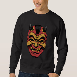 Sudadera Máscara Oni Japonesa Japón Samurái Hannya Japón Ho