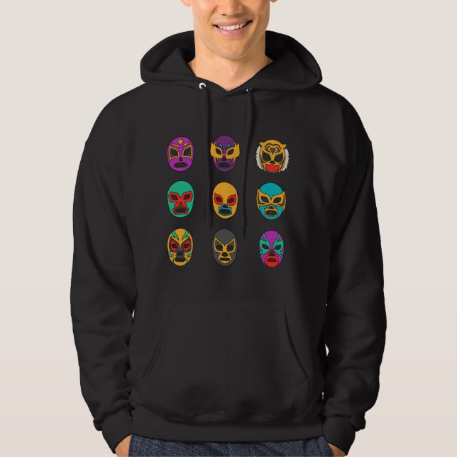 Sudadera Máscaras de Leyendas - Retro Lucha Libre (Anverso)