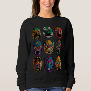 Sudadera Máscaras Retro de Lucha Libre de Lucha Libre