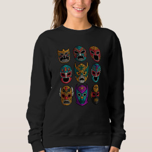 Sudadera Máscaras Retro Lucha Libre Lucha Libre de Estilo L