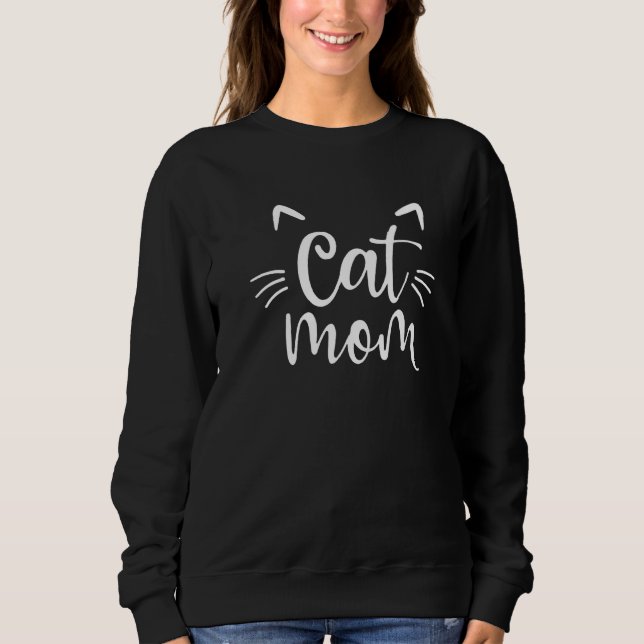 Sudadera Mascota Cat Mom Para Mujeres Cat Mama 1 (Anverso)