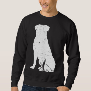 Sudadera Mascota D del Día Retro Vintage Mama Rottweiler