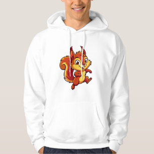 Sudadera Mascota de ardilla de dibujos animados vibrante
