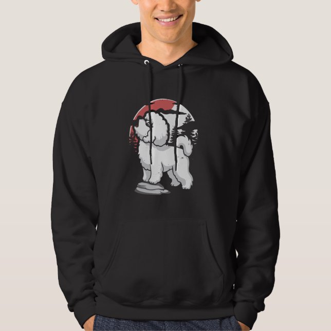 Sudadera Mascota de Bichon Frise - Raza de perro Moon Howli (Anverso)