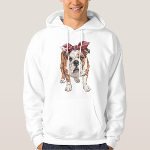 Sudadera Mascota de bulldoges - Logo valiente y valiente pa