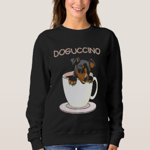 Sudadera Mascota De Dogpuccino En Un Café Perro De Cappucci