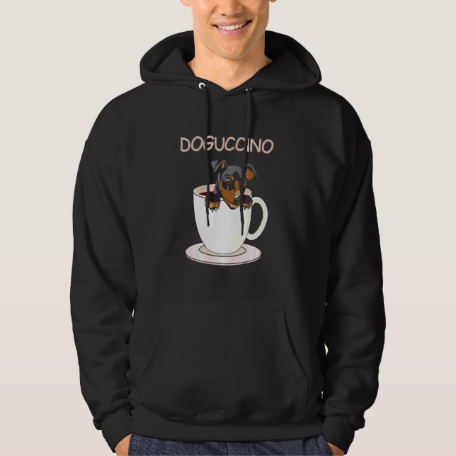 Sudadera Mascota De Dogpuccino En Un Café Perro De Cappucci (Anverso)