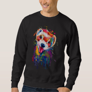 Sudadera Mascota de hilo de abertura de la mano dibujado co