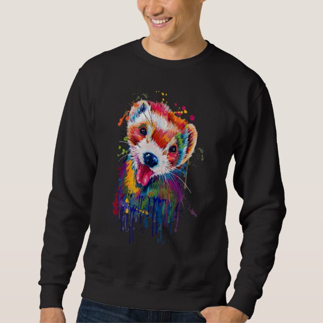 Sudadera Mascota de hilo de abertura de la mano dibujado co (Anverso)
