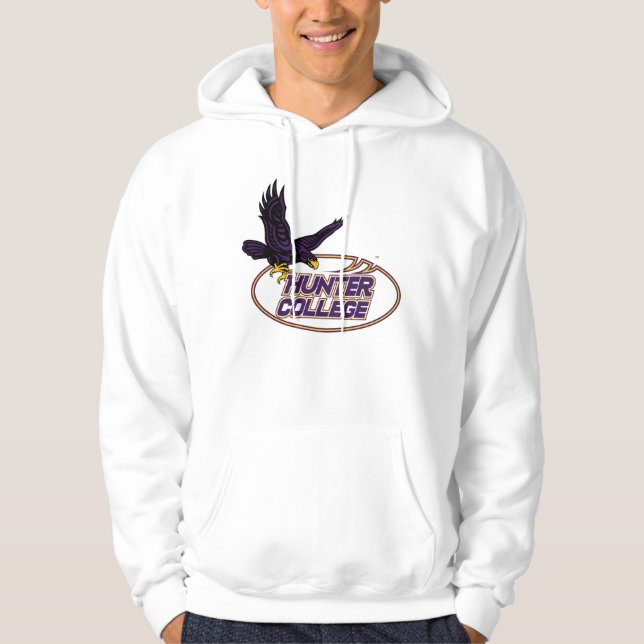 Sudadera Mascota de los Hawks de Hunter College (Anverso)