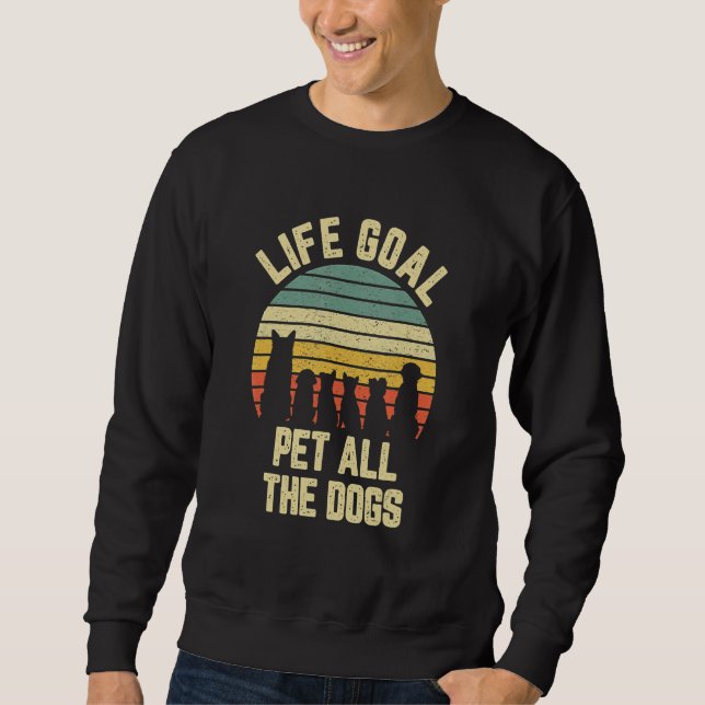 Sudadera Mascota de objetivo de vida Todos los perros (Anverso)