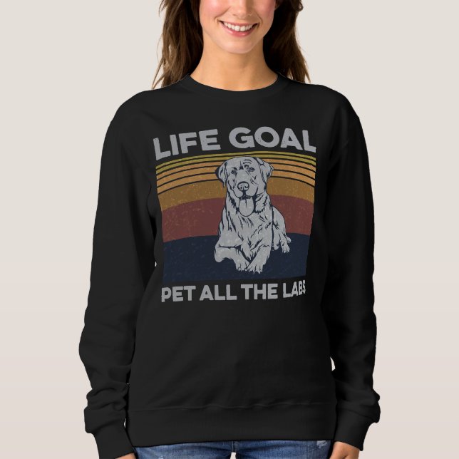 Sudadera Mascota De Objetivos De Vida Todos Los Laboratorio (Anverso)