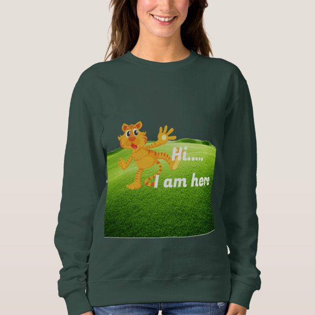 Sudadera Mascota del tigre personalizado (Anverso)