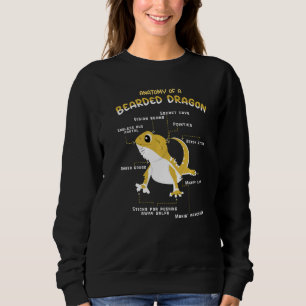 Sudadera Mascota Lagarto Animal Reptil Gecko Anatomía De Ba