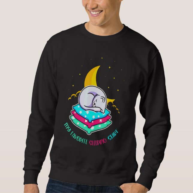 Sudadera Mascota Moon Night Sleepy Napping Sleeping Animal  (Anverso)
