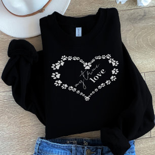 Sudadera Mascota Paw Heart Mi verdadero amor
