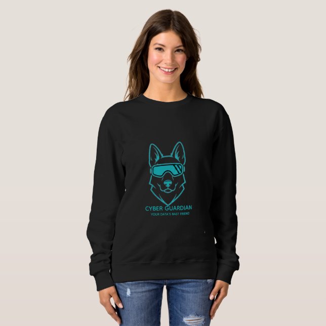 Sudadera Mascota Perro Neon Guardian Cibernético - Ropa de  (Anverso completo)
