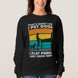 Sudadera Mascota Perros Juega Pinball Gamer Retro Arcade G