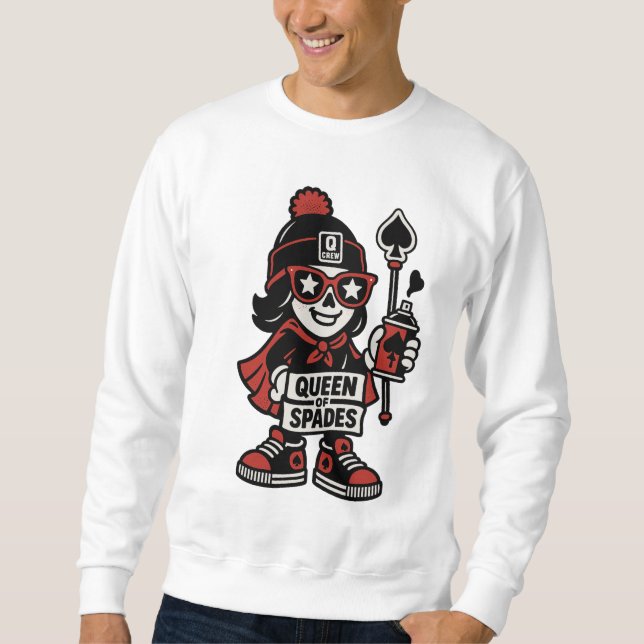 Sudadera Mascota Queen of Spades Street - Pro Grind Edition (Anverso)