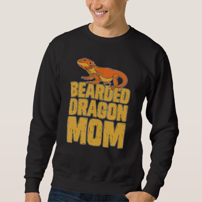 Sudadera Mascota Reptile Mami Dragón con barba Mamá Pan Ani (Anverso)