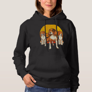 Sudadera Mascota Retro Dog Propietario Animal Sunset Beagle