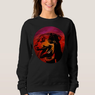 Sudadera Mascota Silhouette Rottweiler