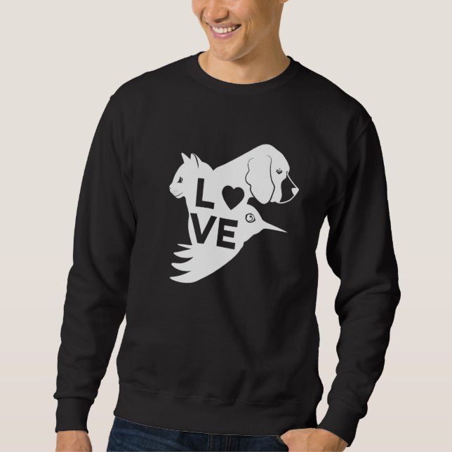 Sudadera Mascotas Animales Veterinarios (Anverso)