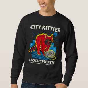 Sudadera Mascotas Apocalipsis Gatitos de Ciudad Mapache Zar