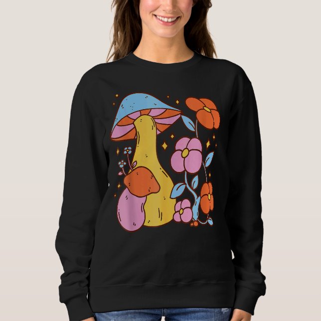 Sudadera Mascotas Mágicas Coloridas De Micología Para Hippi (Anverso)