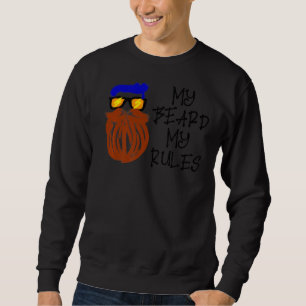 Sudadera Masculina de bigote de bigote con declaración de G