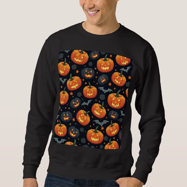 sudadera masculina del día de Halloween (Anverso)