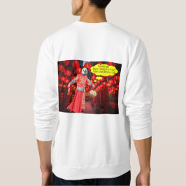 sudadera masculina. Feliz Año Nuevo Chino. panda/m