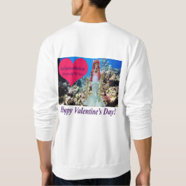 sudadera masculina. Feliz Día de San Valentín.