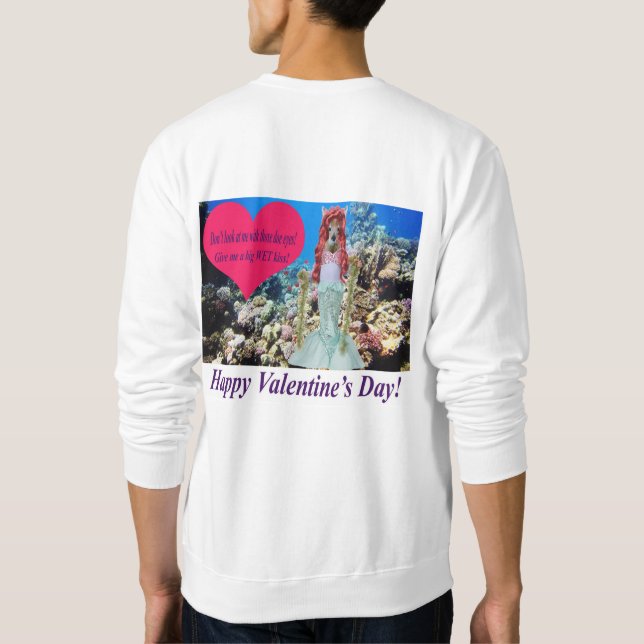 sudadera masculina. Feliz Día de San Valentín. (Reverso)