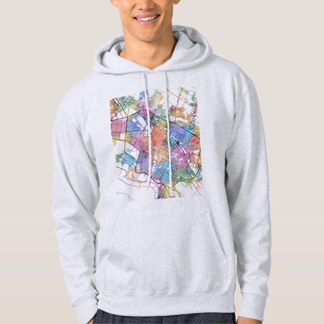 Sudadera Mashhad Iran City Map (Anverso)