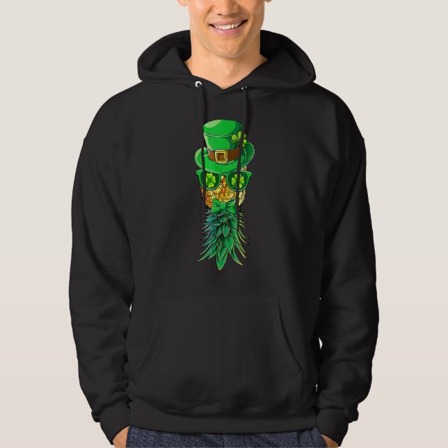 Sudadera Mask Swinger Upside Down Pineapple St Patrick's Da (Anverso)