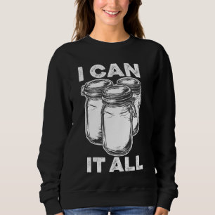 Sudadera Mason Jar, curioso por la temporada de las latas,