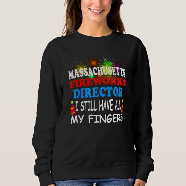 Sudadera Massachusetts Fireworks Director (Anverso)
