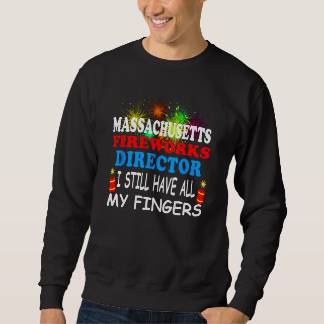 Sudadera Massachusetts Fireworks Director (Anverso)