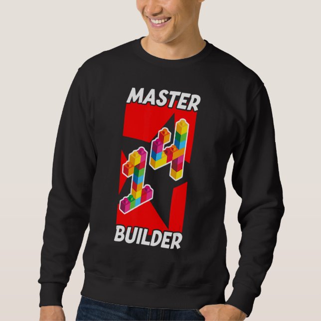 Sudadera Master Builder 14 Años 14º Cumpleaños Bo (Anverso)