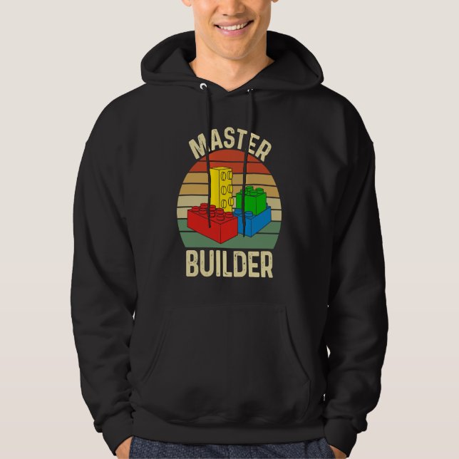 Sudadera Master Builder  Building Blocks Toys (Anverso)