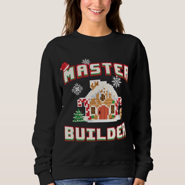 Sudadera Master Builder Gingerbread House Construcción Decó (Anverso)
