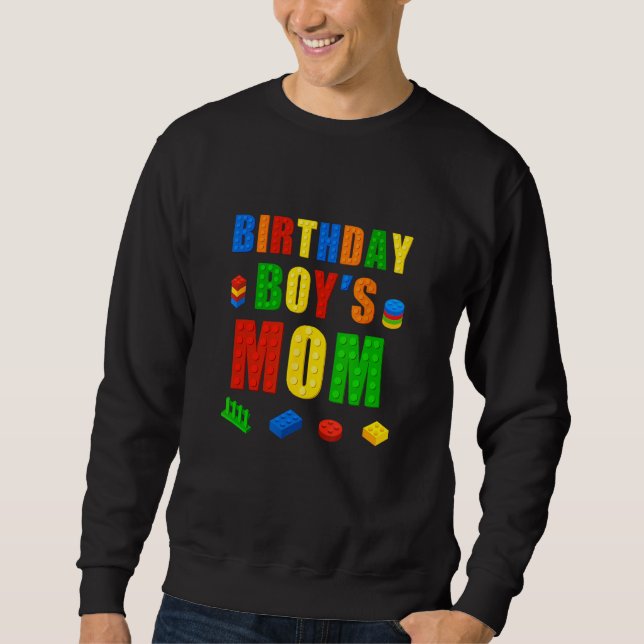Sudadera Master Builder Mom Birday Boy Building Bricks Bl (Anverso)