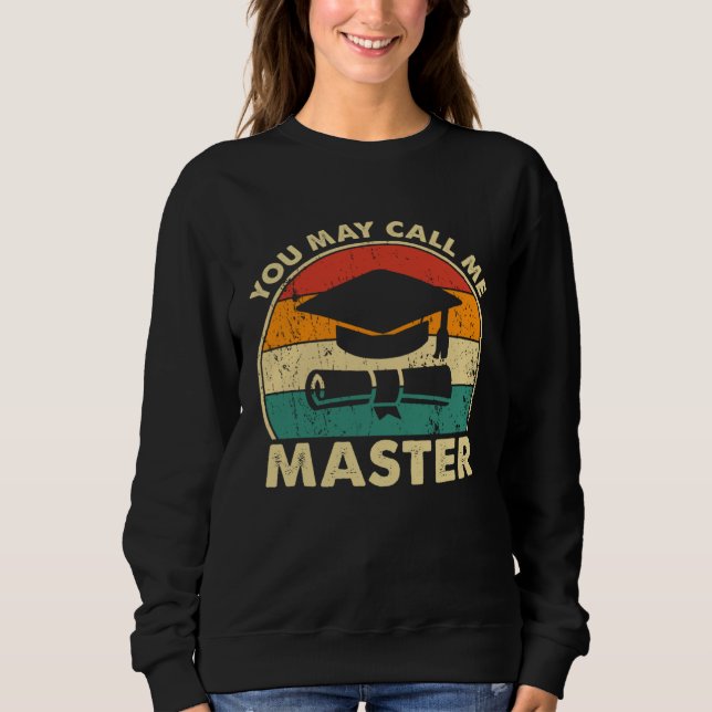 Sudadera Masters Degree Designs For Men Women MBA Education (Anverso)