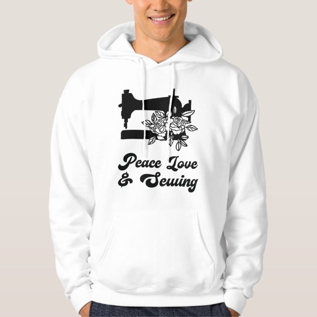 Sudadera Masticando - Paz Amor y masticando (Anverso)